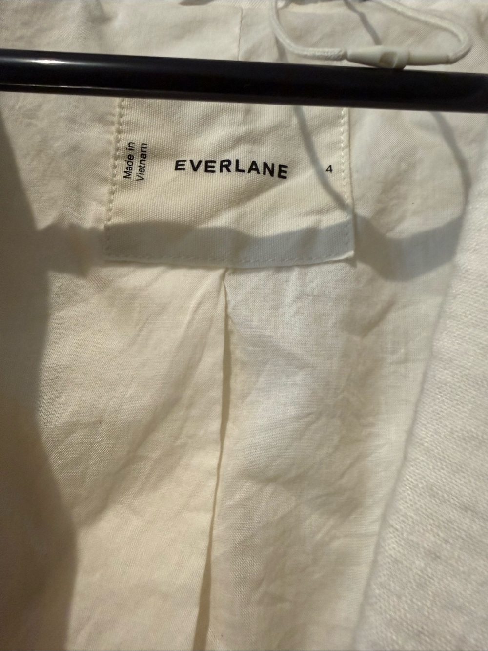 Everlane Cream Linen-Blend Tailored Blazer Size 4 - Picture 2 of 5